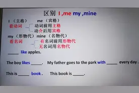 讲解代词 I  me  my mine 用法区别