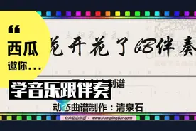 太阳花开花了bB伴奏，可以为葫芦丝，二胡，笛子等提供伴奏视频封面