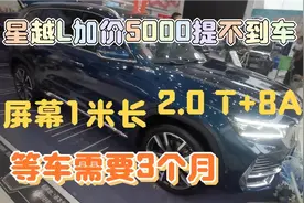 星越L国产旗舰车型，翠羽蓝颜色加价5000一车难求，产能供不应求视频封面