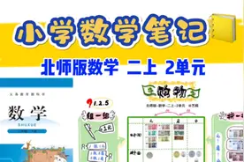 小学｜数学笔记📒❗️北师版-二上-2单元视频封面