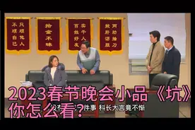 如何评价沈腾、马丽、艾伦等在 2023 年春晚表演的小品《坑》？视频封面