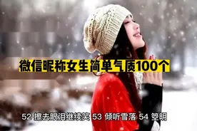 女生简单气质微信网名