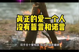 真正的爱一个人，没有誓言和诺言视频封面