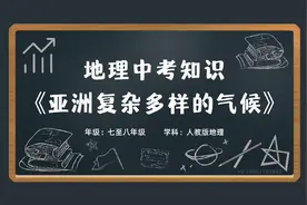 初中七八年级地理会考学科知识大百科动画《亚洲复杂多样的气候》视频封面