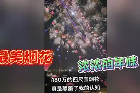 盘点那些最美烟花，180万的四尺玉烟花，真是颠覆了我的认知