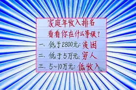 家庭年收入排名，看看你在什么等级？视频封面