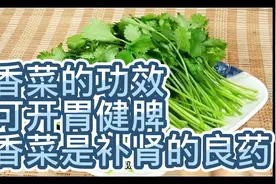香菜的功效与作用，有哪些人不喜欢吃香菜，是男性补肾的良药！视频封面