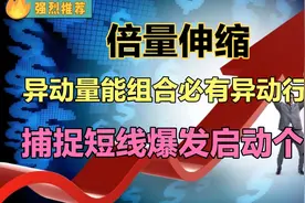 倍量伸缩，异动量能组合必有异动行情，捕捉短线启动爆发个股！