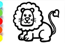 如何教宝宝绘制狮子儿童简笔画教程③零基础学画画入门教学并涂鸦视频封面