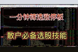 五天连抓五个涨停，仅靠一招一分钟筛选涨停法，轻松捕捉翻翻牛股视频封面