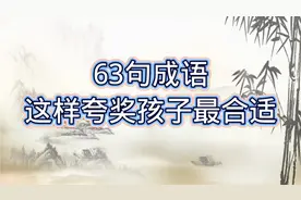 不知道用成语怎样夸奖孩子，用这63句夸奖孩子最合适，快来收藏吧视频封面