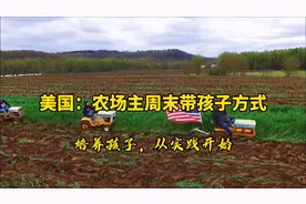 美国 ：农场主周末带孩子方式！从小培养孩子，从小就从实践开始视频封面