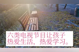 六类电视节目让孩子提高情商，热爱生活和学习，更好的定位自己。