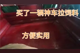 小伙买了台神车回来拉饲料，结果尴尬 了，不会倒车，要推进库