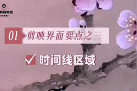 【视频剪辑教程】剪映界面要点之三，“时间线区域”的认识