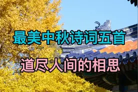 最美中秋诗词五首，道尽人间的相思…视频封面