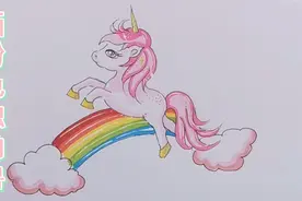 粉色独角兽简笔画视频封面