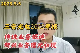 三安光电2022年报：传统业务低迷，新兴业务曙光初现视频封面