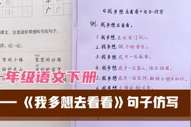 一年级语文下册《我多想去看看》句子仿写是重点，给孩子参考学习视频封面