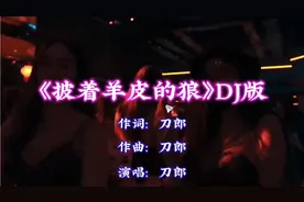 经典老歌《披着羊皮的狼》刀郎DJ版，劲爆DJ舞曲，车载音乐视频封面