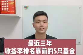 最近三年，收益率排名靠前的5只基金视频封面