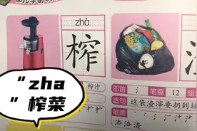 宝宝学识字：我们今天学的认识的字都是“zha”榨，渣，喳……视频封面