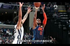 NBA最大分差！雷霆73分输灰熊创五大尴尬记录！队史半场最大分差视频封面