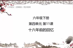 六年级下册，16年前的回忆视频封面