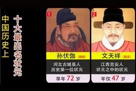 中国历史上十大最出名的状元，你认识几个？视频封面