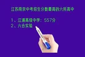 江苏南京中考招生分数最高的六所高中排名视频封面