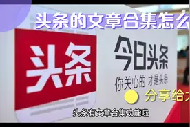 头条的文章合集功能怎么用？一分钟教你玩转文章合集，真的很实用视频封面
