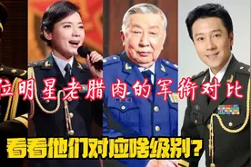 18位娱乐圈老腊肉的军衔，黄奕真正的陆军少将！阎肃文职第一人！视频封面