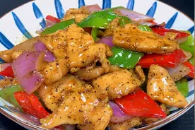 鸡胸肉最馋人的做法，鲜嫩不柴超下饭，好吃不怕胖，太香了视频封面