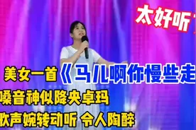 一首《马儿啊你慢些走》嗓音神似降央卓玛婉转动听令人陶醉（配音视频封面
