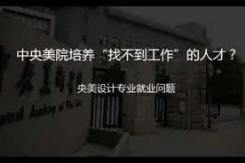 中央美院培养的是“找不到工作”的人才？聊聊设计专业的就业问题视频封面