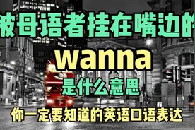每日英语 被母语者挂在嘴边的wanna 是什么意思视频封面