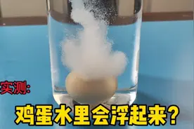 实测:跟着营销号做实验，生熟鸡蛋这样判断，盐水里鸡蛋会浮起来