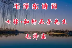 毛泽东诗词《和柳亚子先生》视频封面