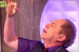 吞线引针，老外靠障眼法创世界记录，中国民间高手用实力打脸魔术