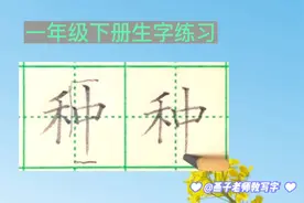 “种”字规范书写要点讲解（一年级下册同步生字）视频封面