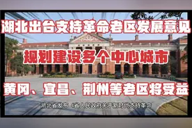湖北支持老区发展意见，湖北多地将受益，黄冈、荆州将建中心城市视频封面