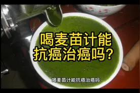 喝麦苗计能抗癌治癌吗?