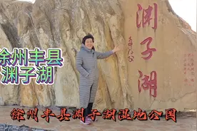 夕阳红游徐州丰县千年古镇渊子湖湿地公园，大沙河苹果园摘苹果🍎视频封面