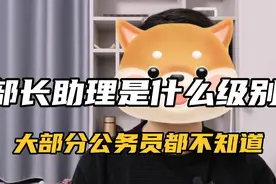 部长助理是什么级别？大部分公务员都猜不对视频封面