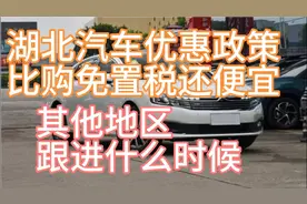 湖北省购车补贴政策，比减购置税还便宜，其他地区什么时候跟进？视频封面