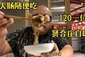 熊二在合肥潜山路吃贤合庄自助餐，120一个人猪大肠不限量视频封面