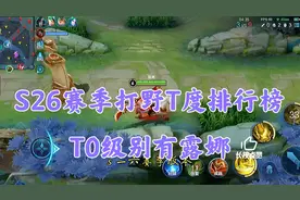 王者S26赛季打野英雄梯度排行榜，T0级别英雄有露娜视频封面
