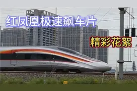 中国高铁“复兴号红凤凰飙车中”速度快的就像巨龙在腾飞视频封面