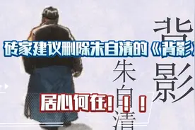 砖家建议语文课本删除朱自清的《背影》！嗯 砖家真棒视频封面