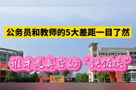 公务员和教师的5大差距一目了然，谁才是真正的“铁饭碗”？视频封面